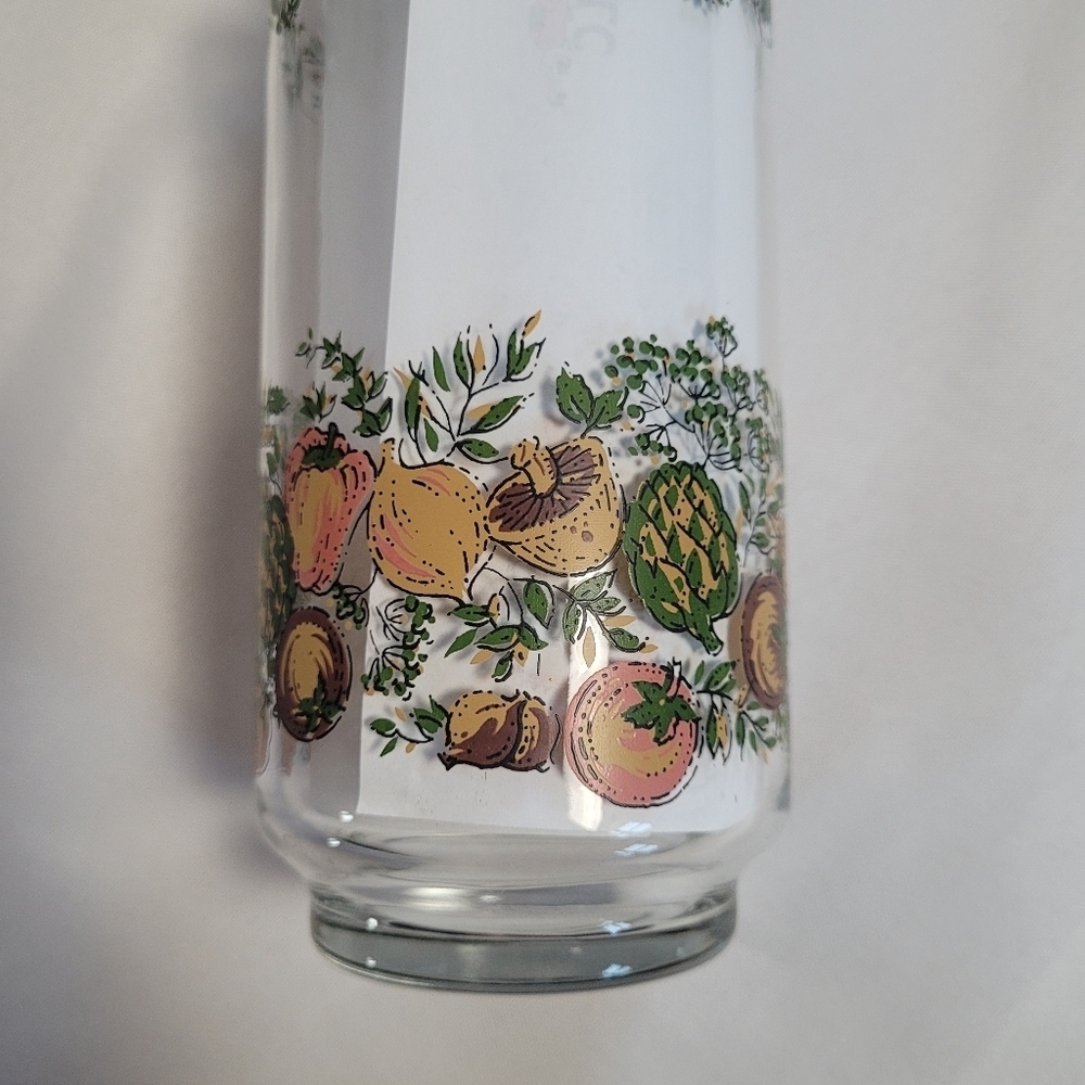 Vintage Libbey Bonne Sante Spice of Life 12oz Glasses Set of 5 - Picture 4 of 9